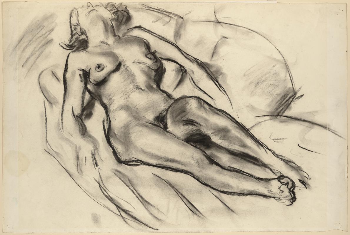 Nude reclining