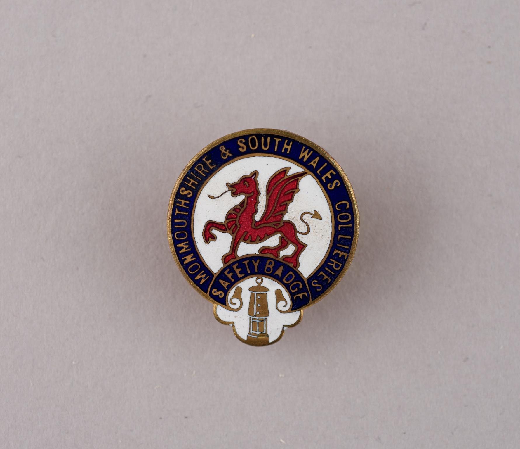 Monmouthshire & South Wales Collieries Safety Badge
