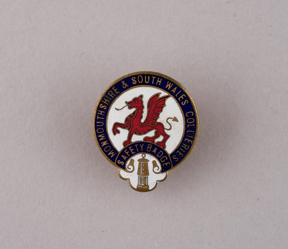 Monmouthshire &amp; South Wales Collieries Safety Badge