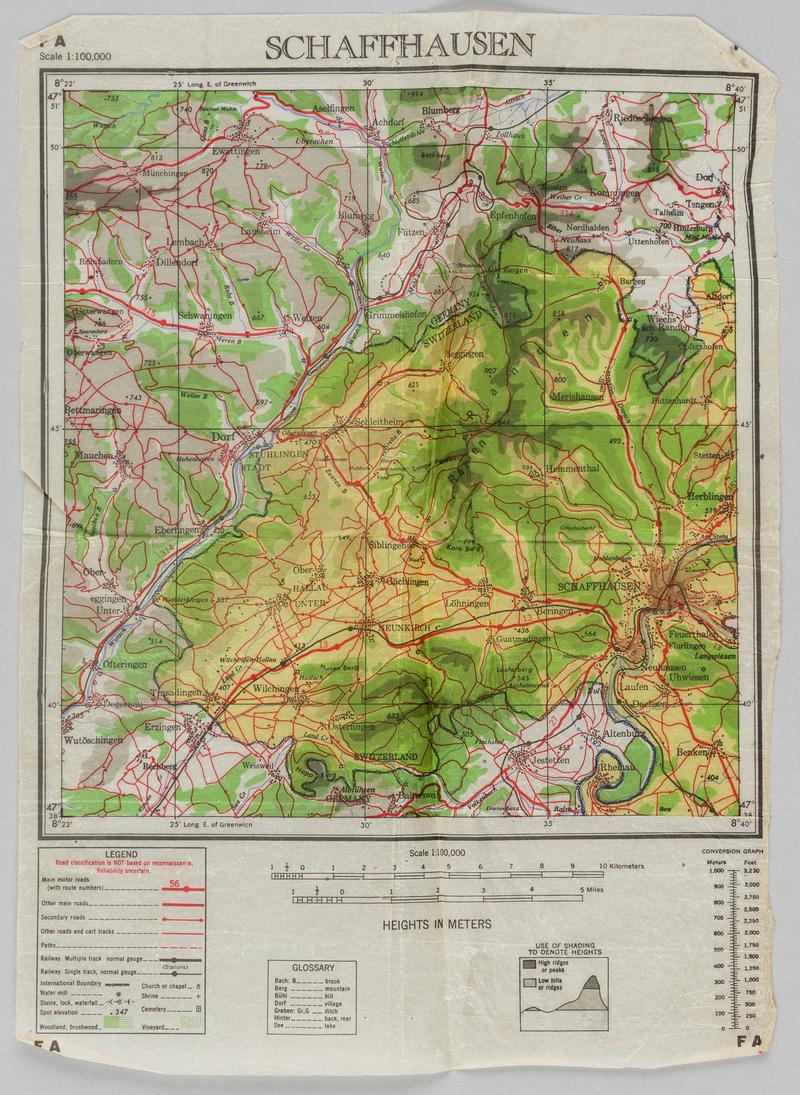Map of Schaffhousen.