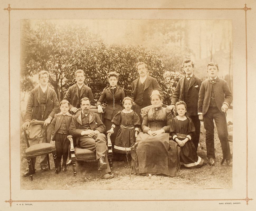 William Davies (colliery manager at Ferndale Colliery) and his family