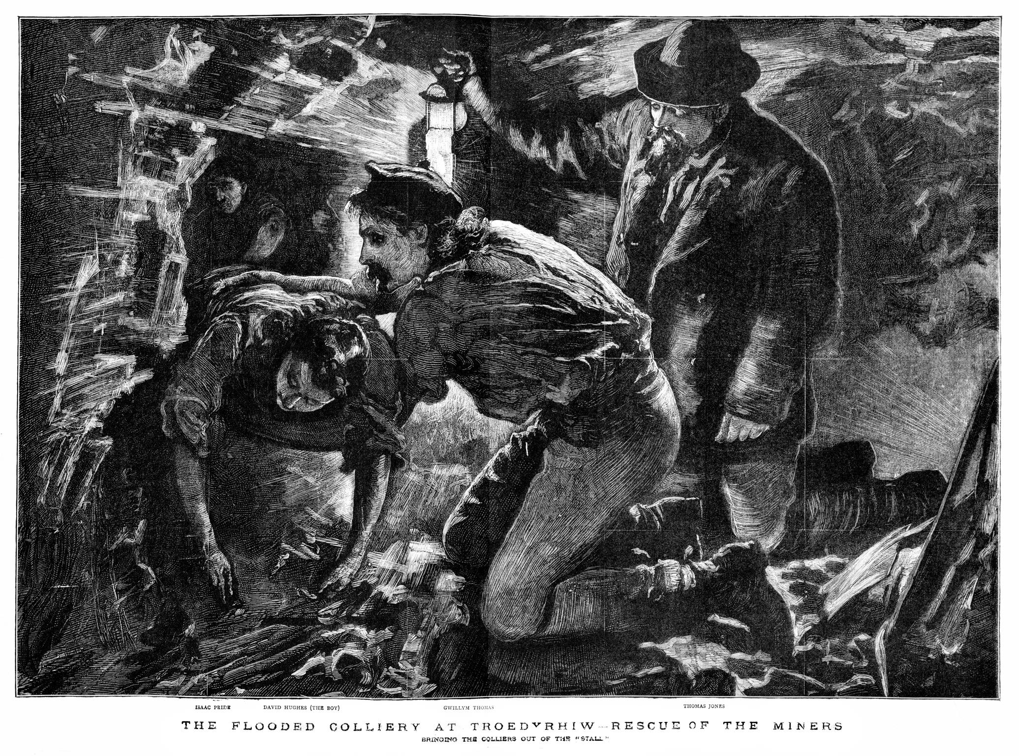The Flooded Colliery at Troedyrhiw (print)