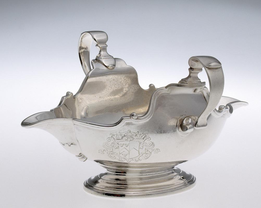 Silver sauce boat