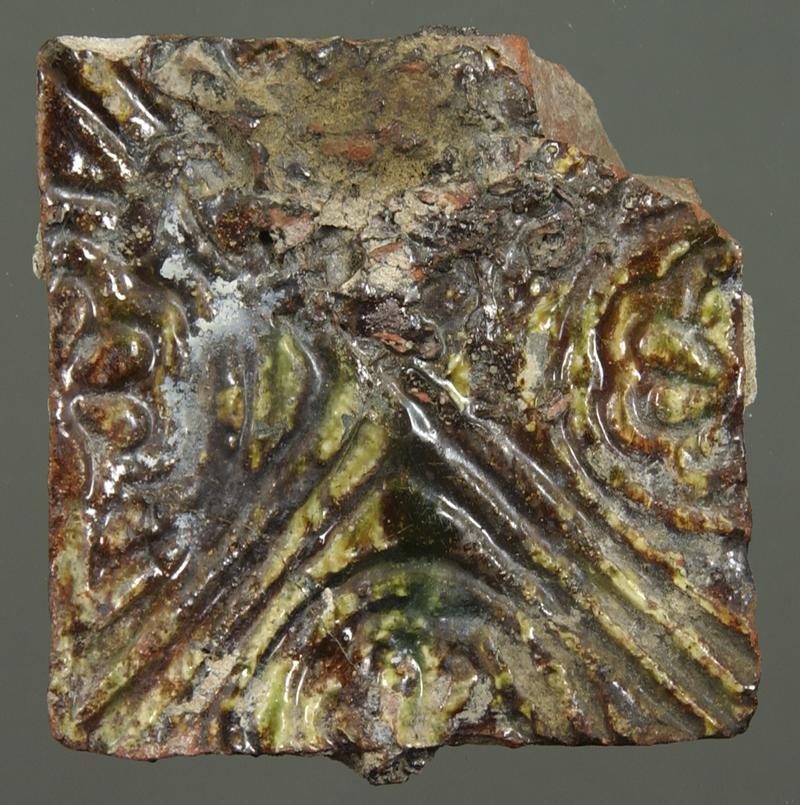 Medieval ceramic floor tile