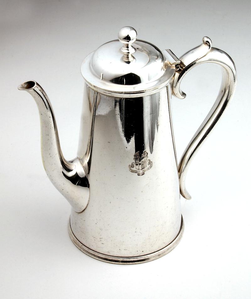 GWR (Hotel) silver plated coffee pot