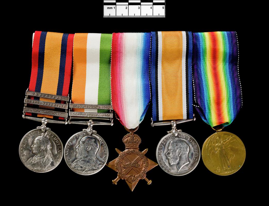 Queen&#039;s South Africa Medal, King&#039;s South Africa Medal, 1914-1915 Star, British War Medal, 1914-1920, Victory Medal, 1914-1919