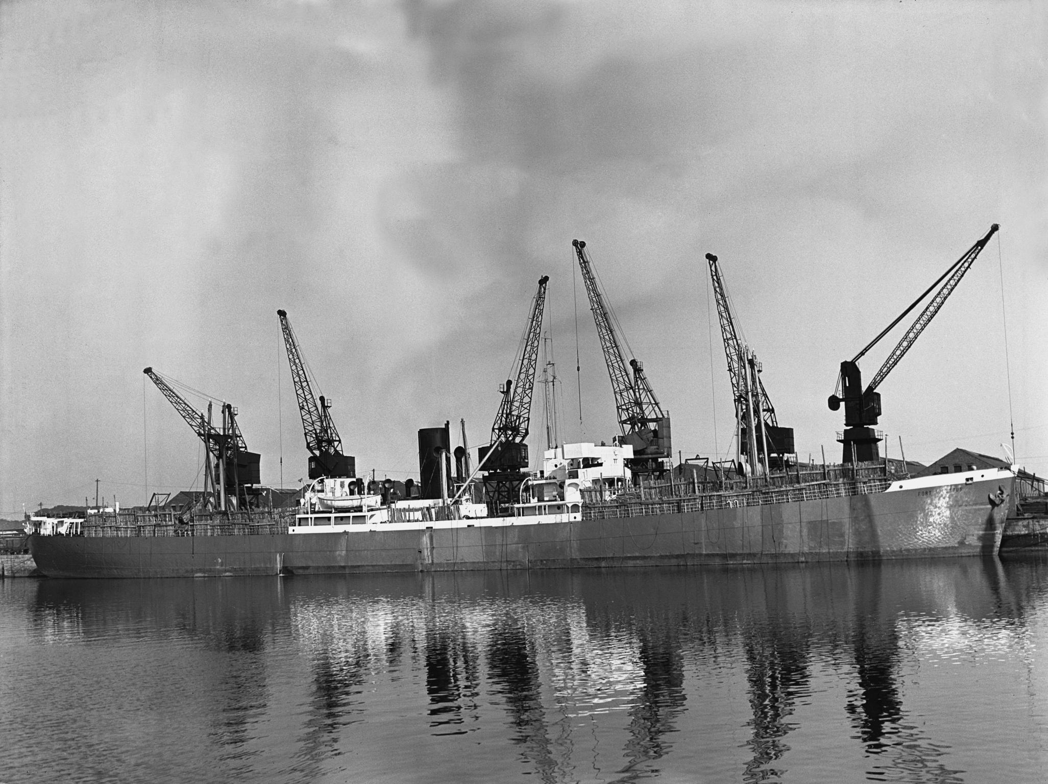 S.S. FORT AUGUSTUS, glass negative