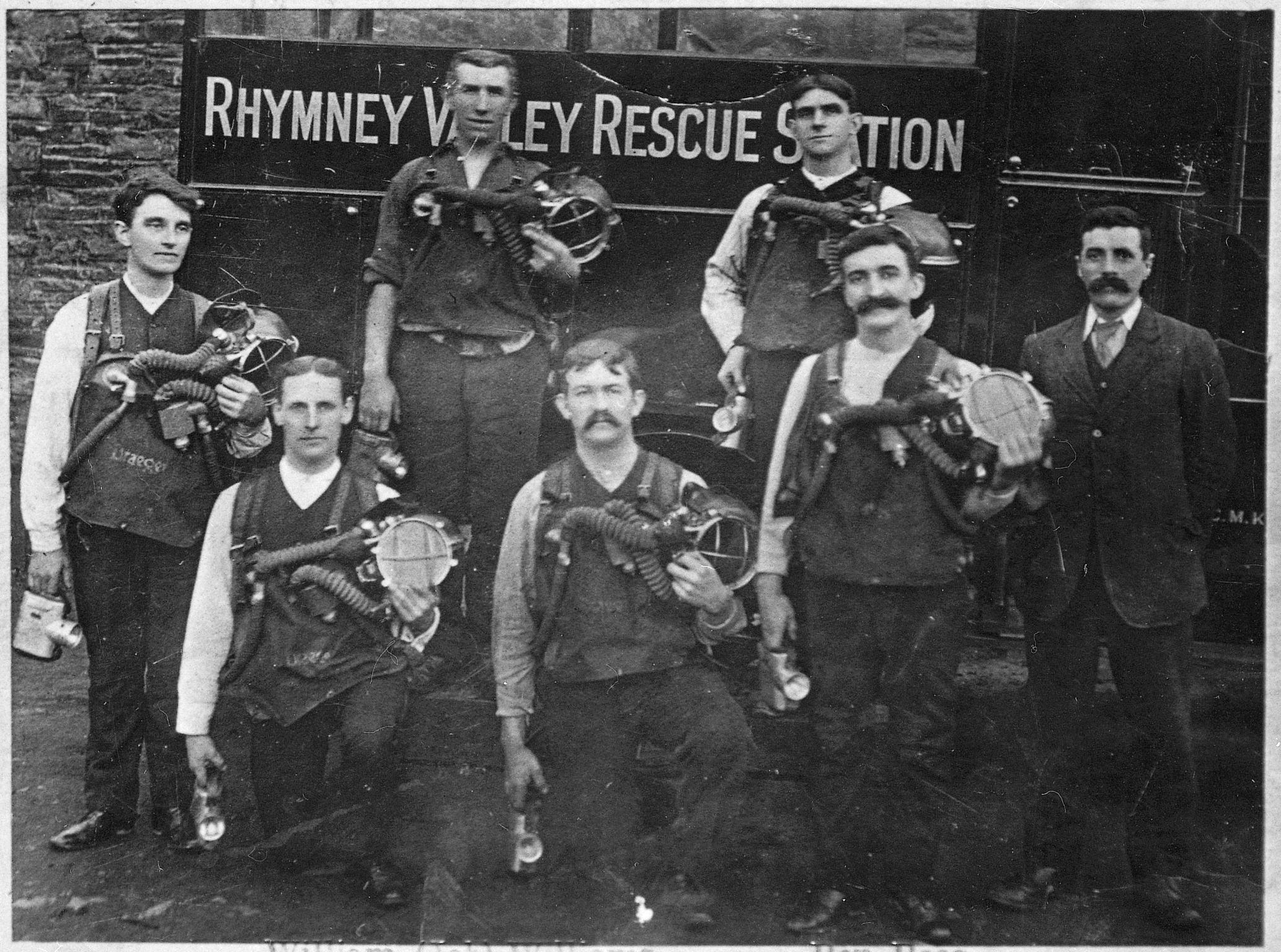 Bargoed Rescue Brigade team, photograph