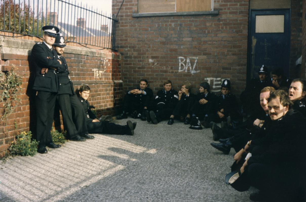 Police officers during the Miners&#039; Strike