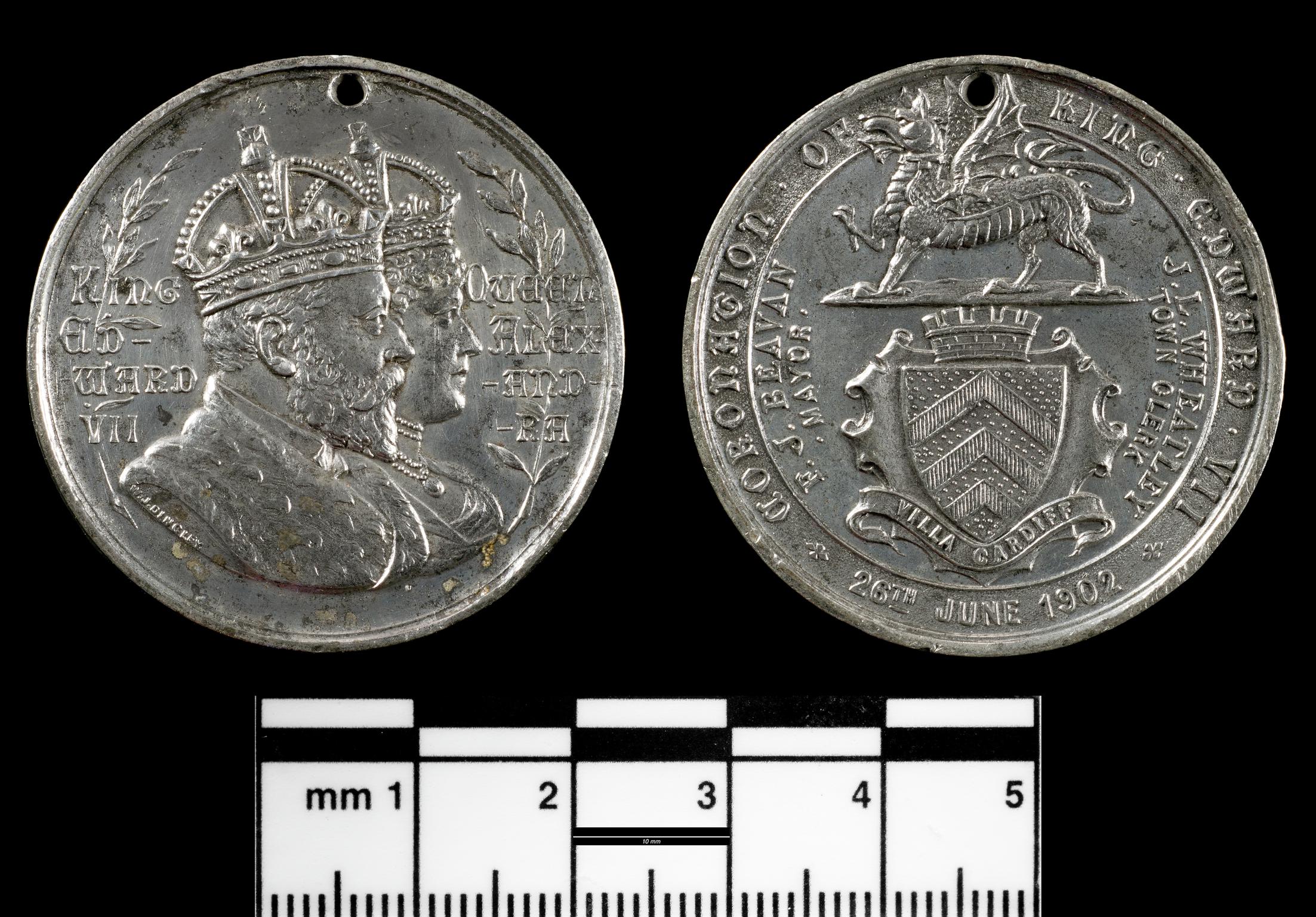 Coronation of King Edward VII 26 June 1902, medal