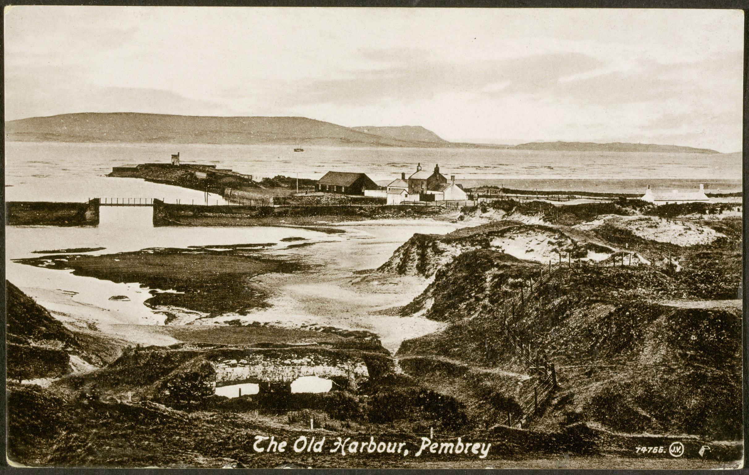 The Old Harbour, Pembrey (postcard)