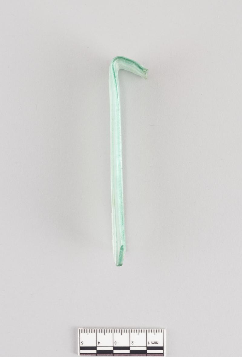 Roman glass flask handle