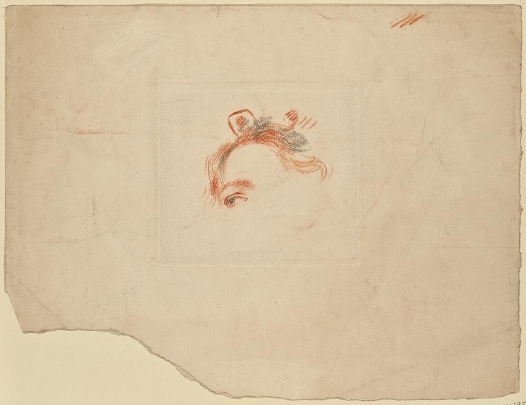 Sketch of a Woman&#039;s Eye and Forehead
