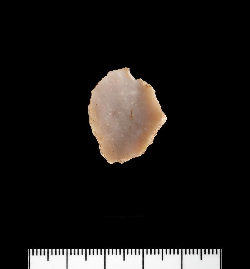 Early Mesolithic flint end scraper