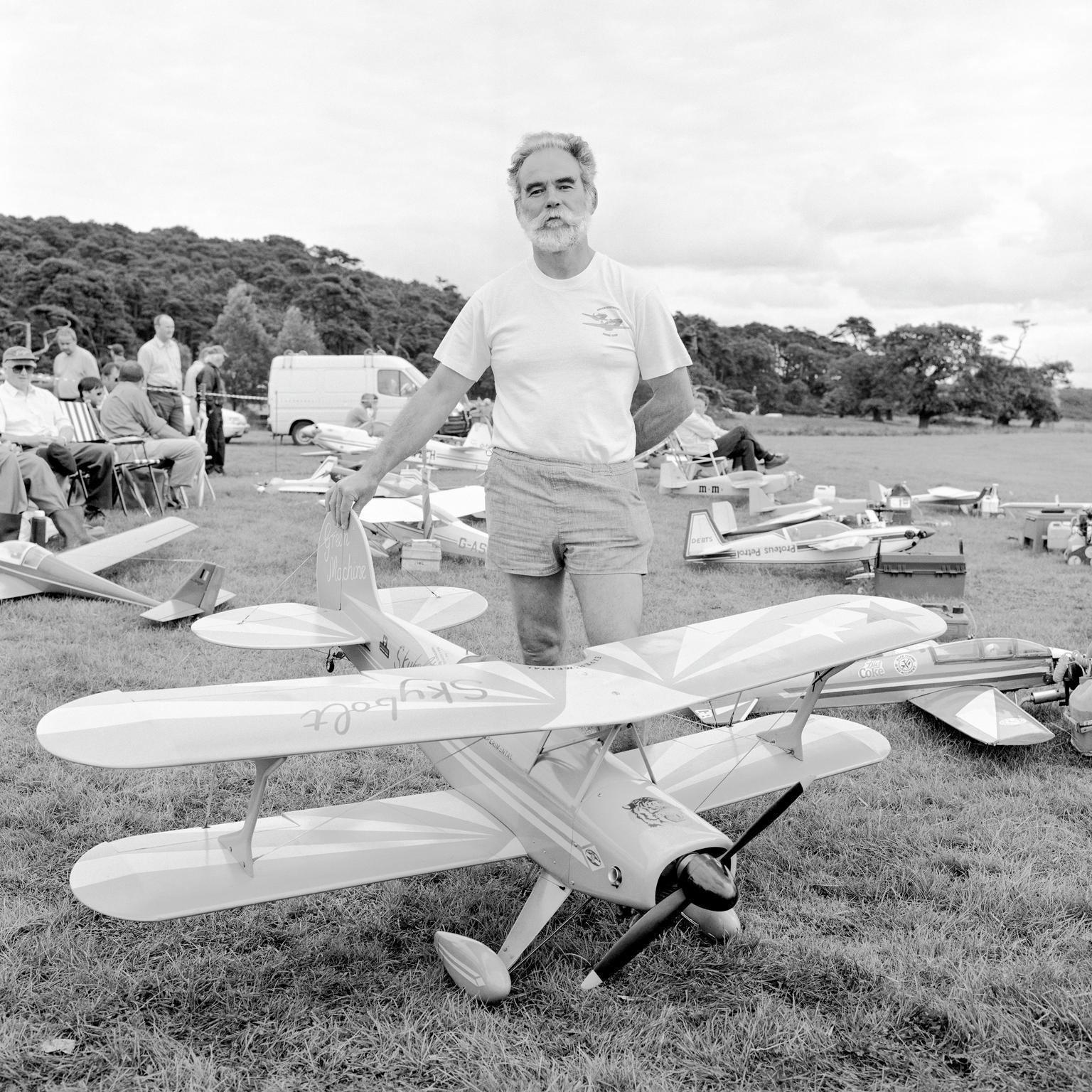 Tim Edwards member of Cardiff Model Aircraft Club. Margam Park, Wales