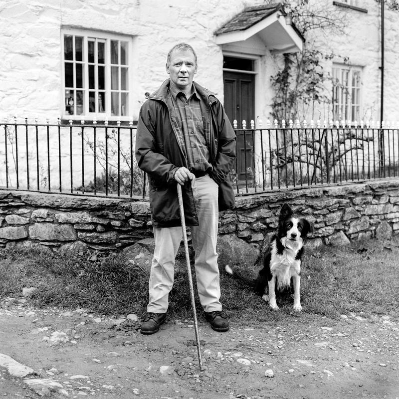 Aled Owen &amp; Bob. Photo Shot: Penyfed, 6th November 2002. ALED OWEN - place and date of birth: Glanrafon, Ty-Nant 1957. Main occupation: Farmer. First language: Welsh. Other languages: English. Lived in Wales: Always. BOB - Place and date of birth: Keighley Yorkshire 1995. Main occupation: Sheep dog. First language: English. Other language: None. Lived in Wales: Most of life.