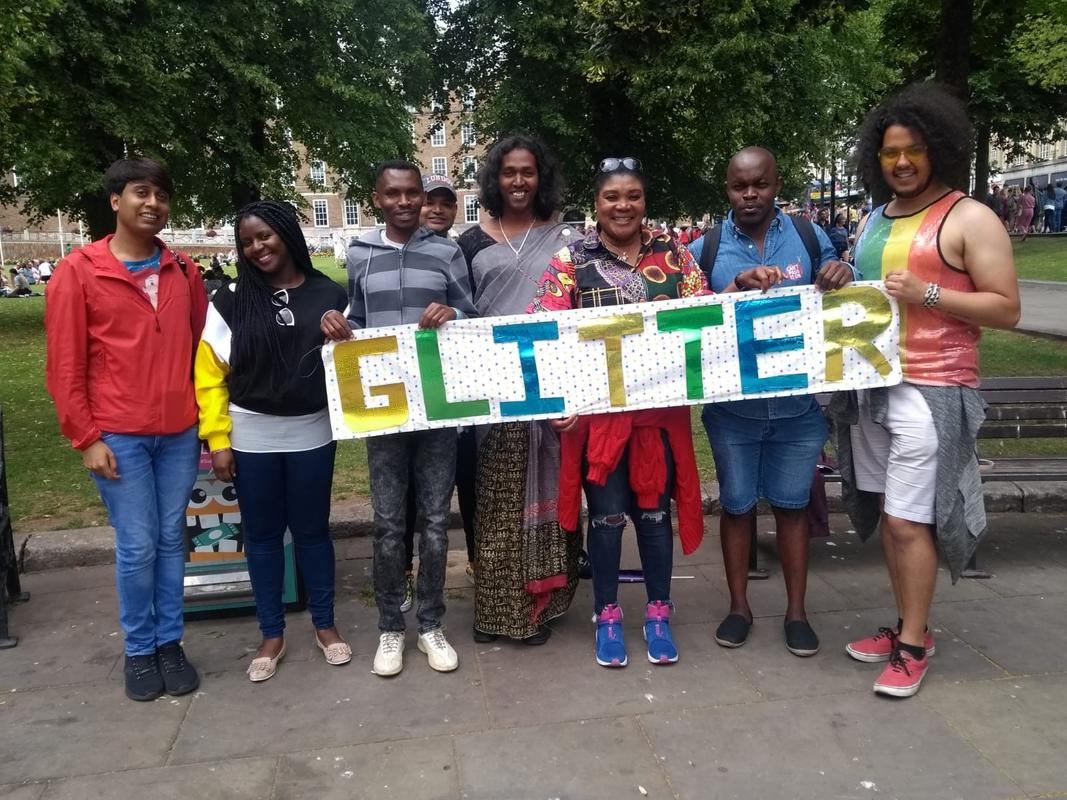 Glitter Cymru at Bristol Pride, 2019.