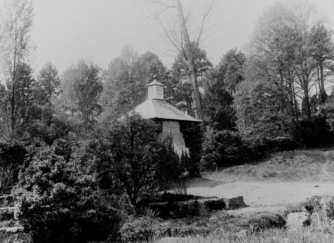 Part of St. Fagans Castle grounds, showing dovecote