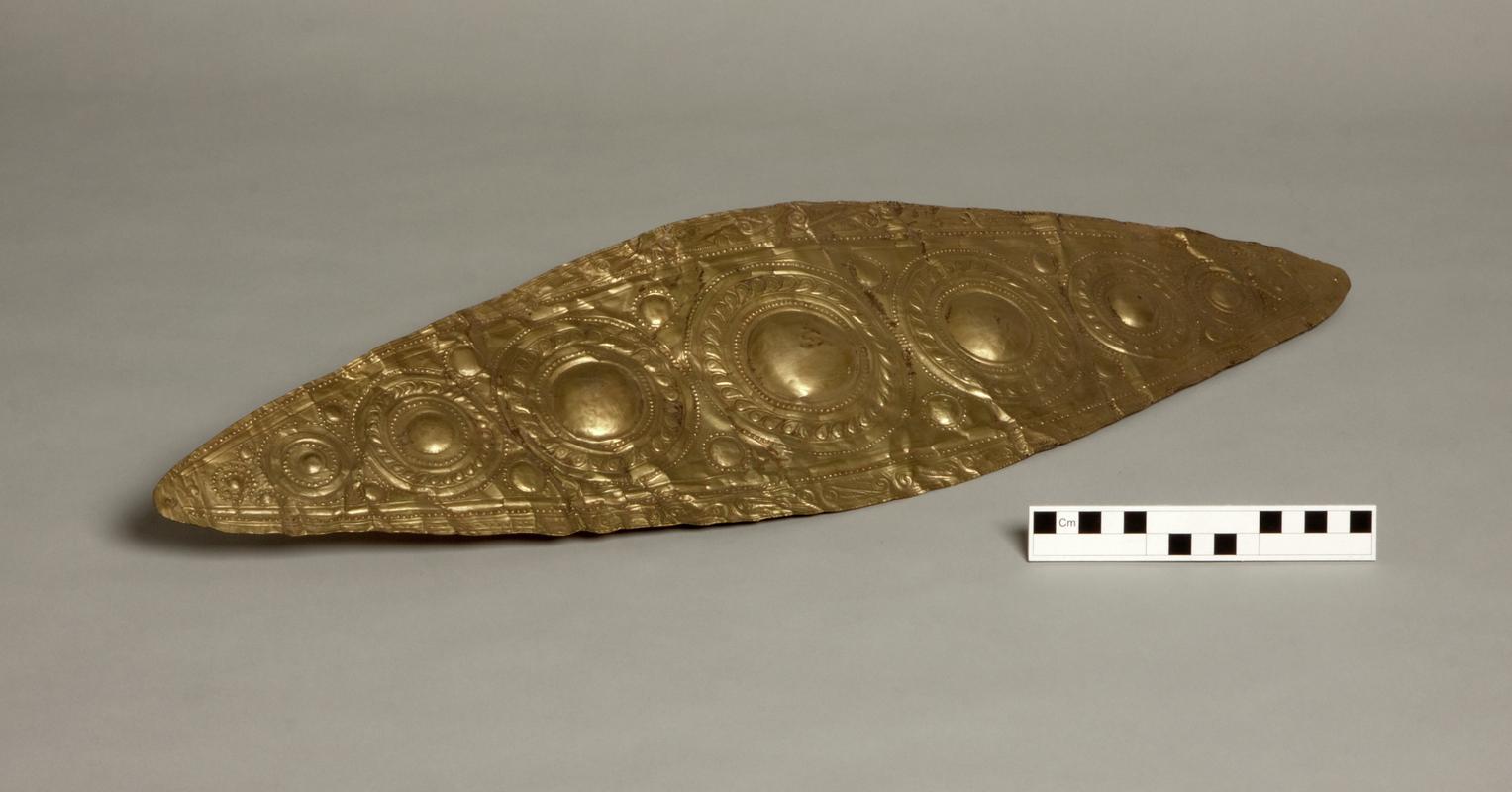 Electrotype replica of part of a gold funeral diadem