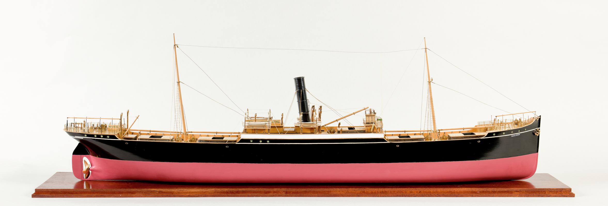 S.S. HAULWEN, full hull ship model