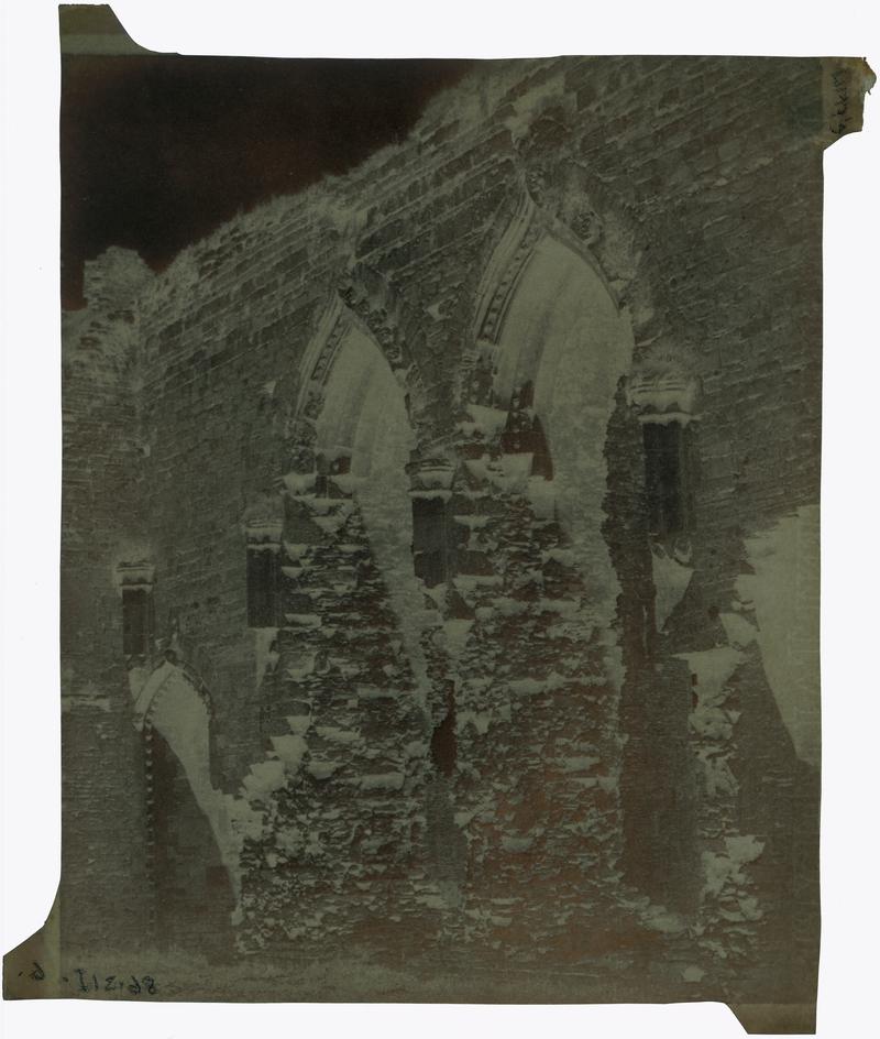 Caerphilly Castle, view of arches, photograph