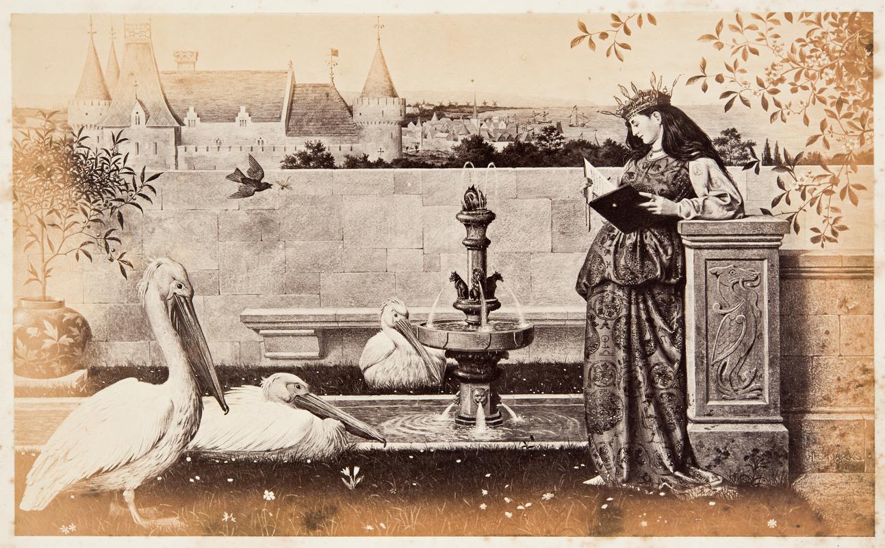 The Princess Pimpernella read the Romance of Bruno to her brothers who have been changed into Pelicans by the acts of the Magician Ferroso