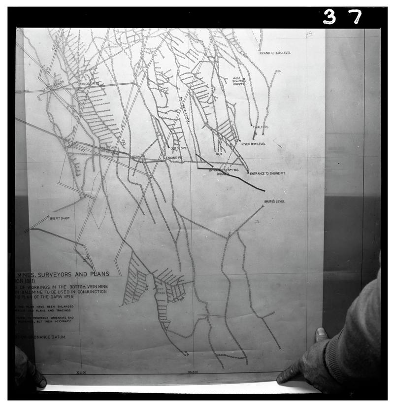 plan of Blaenavon, film negative