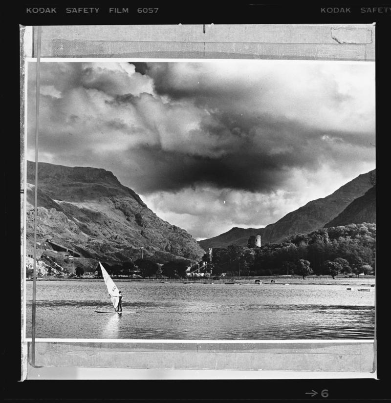View across Padarn Lake.



2014.35/52-53 appear on the same strip negative.

Print of this film negative is accessioned as 2014.35/65.