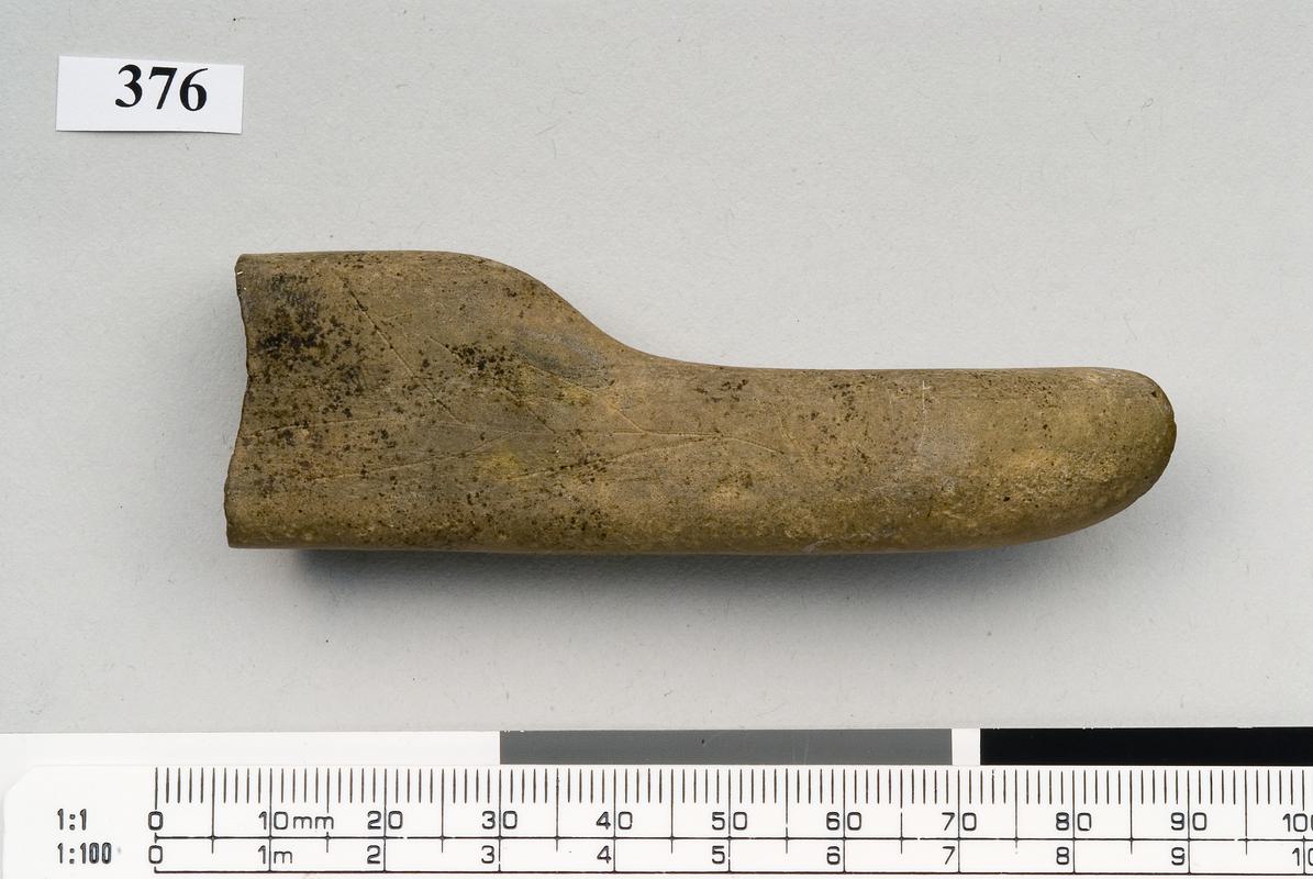 Mesolithic stone decorated pebble