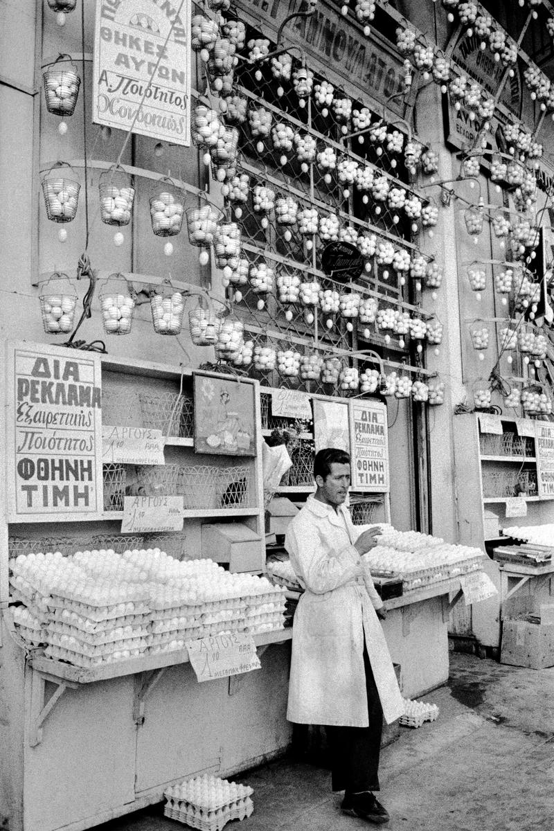 GREECE. Athens. Egg shop. 1964.