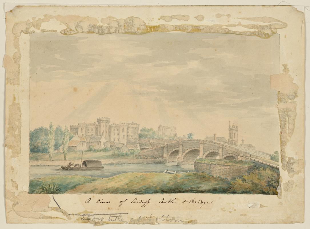 A View of Cardiff Castle and Bridge