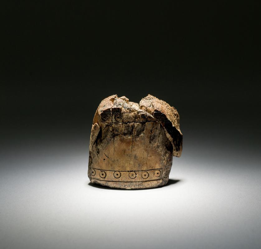 Medieval bone chess piece