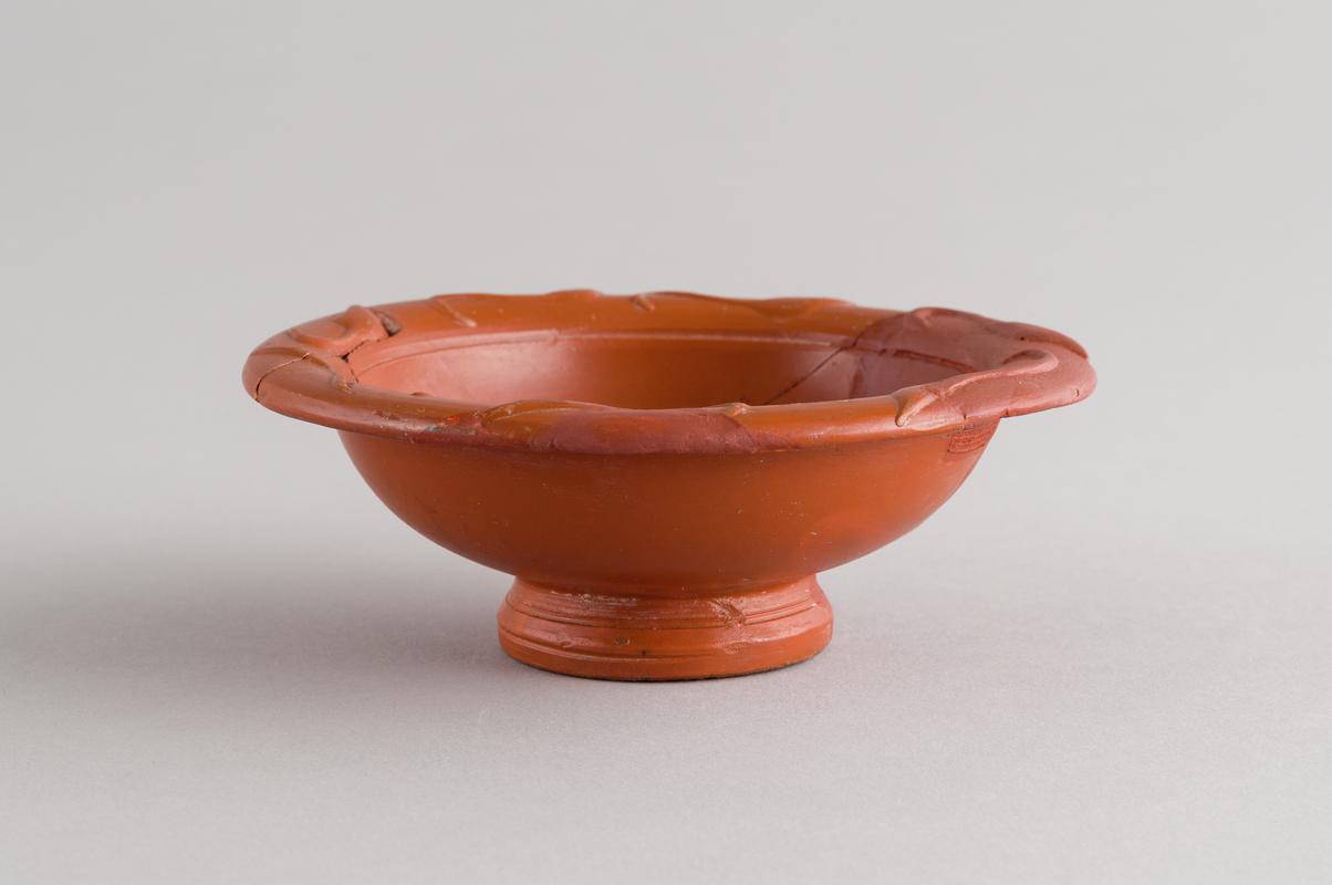 Roman samian cup, decorated