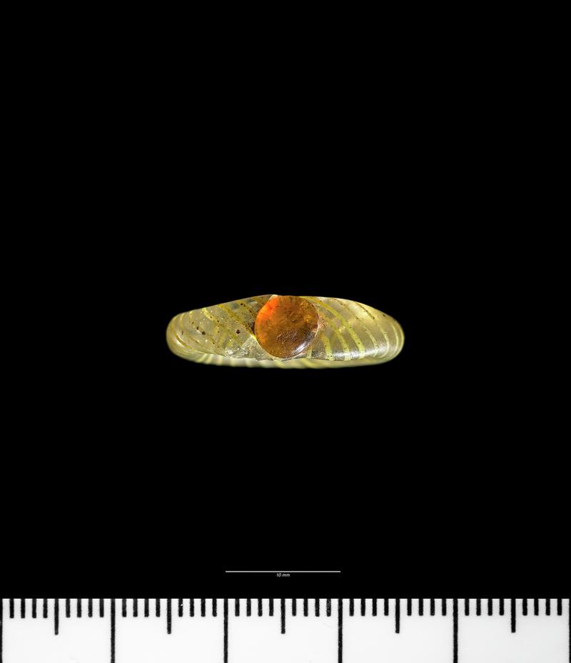 Roman glass finger ring