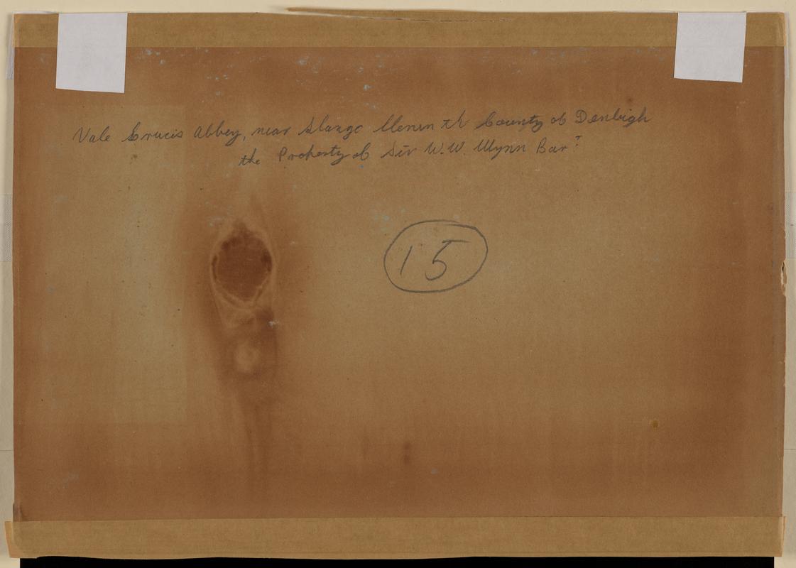 The Abbey of Llan Egwest or Valle Crucis, and Castle Dinas Bran