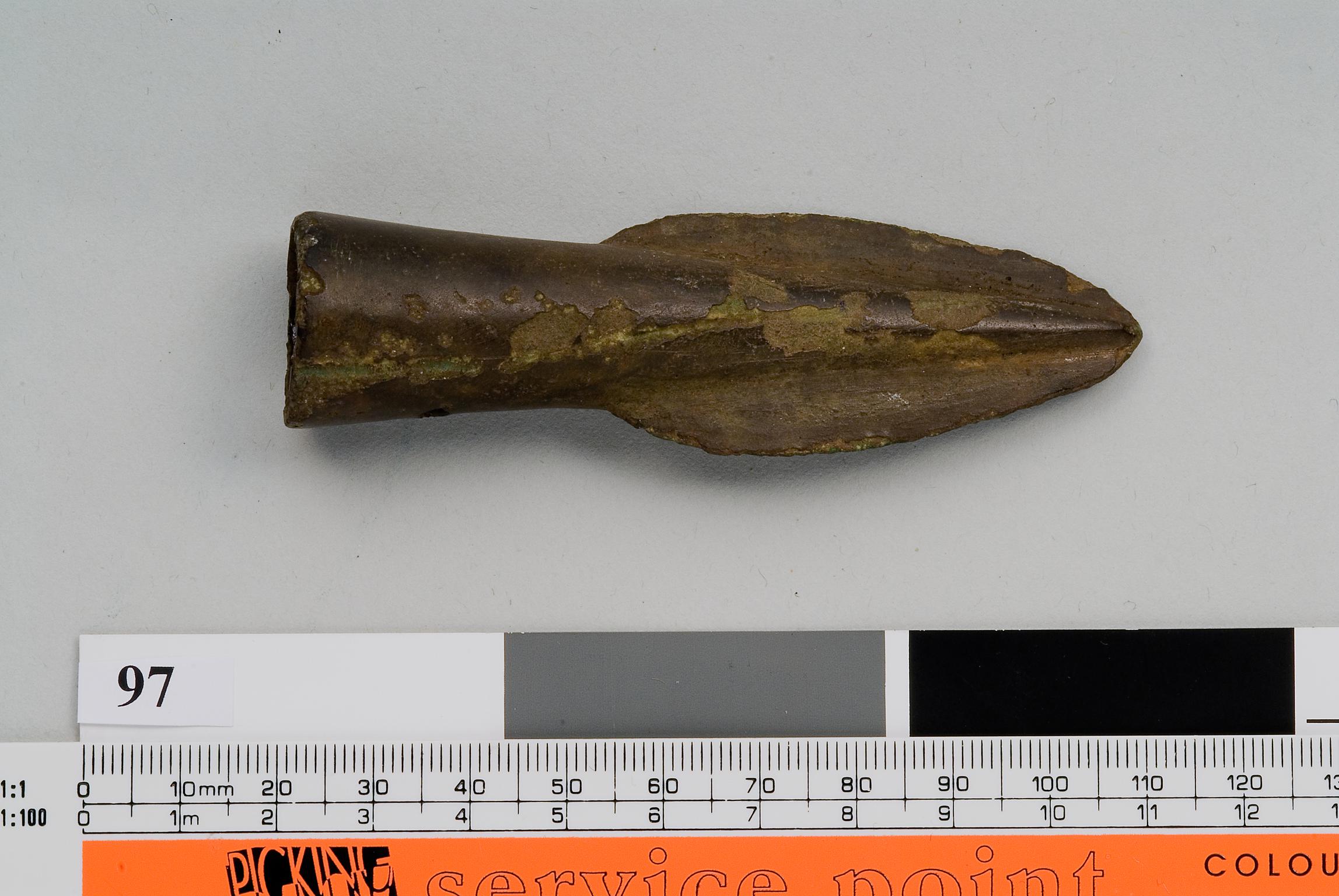 Late Bronze Age bronze spearhead