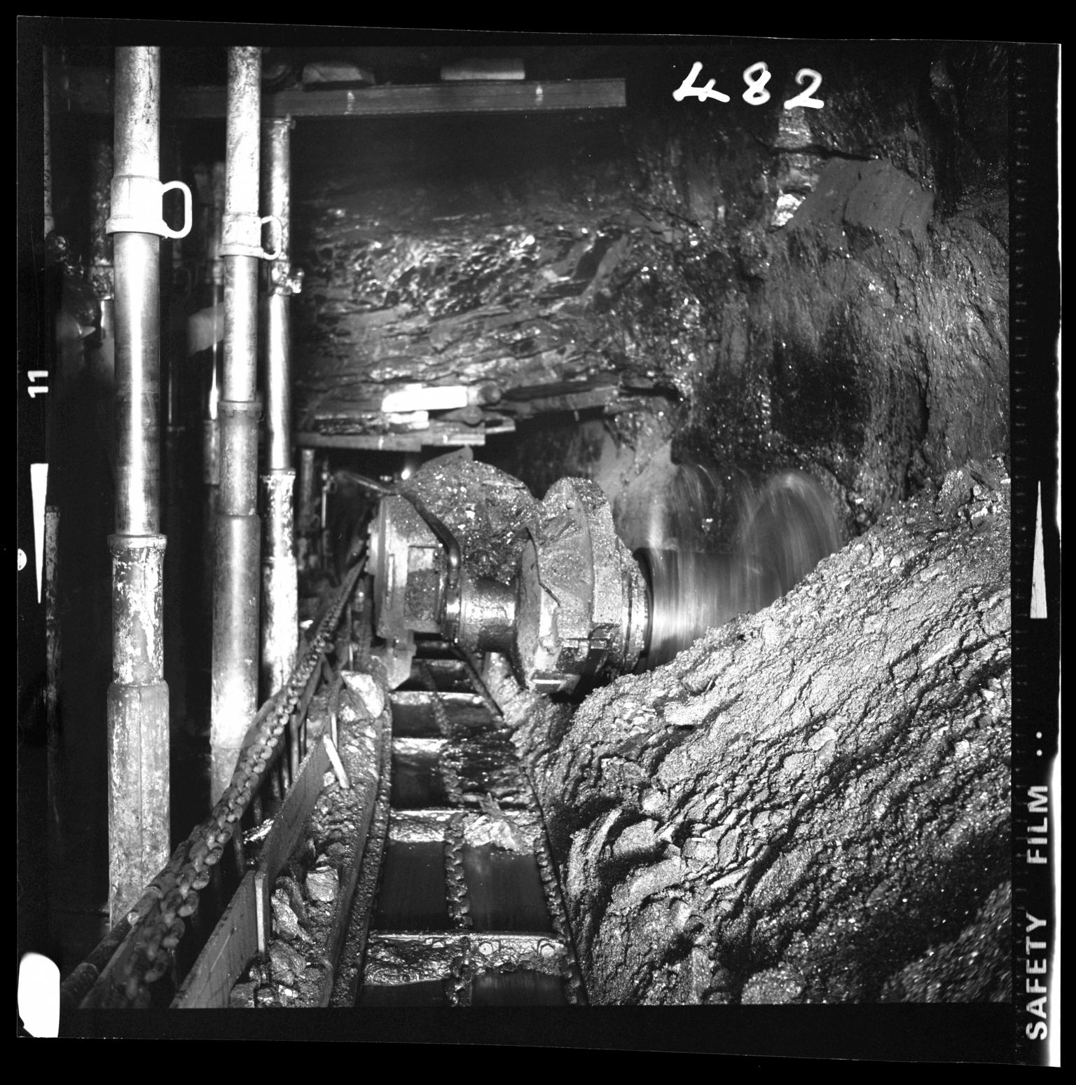 Coegnant Colliery, film negative