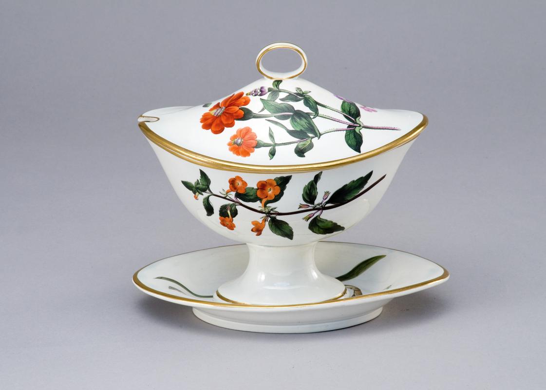 Tureen, cream, cover and stand