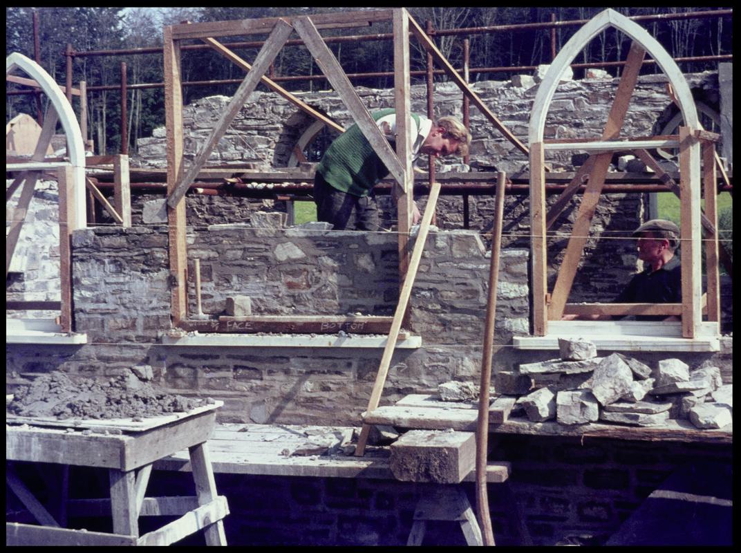 Rebuilding Penparcau Tollhouse, 1966