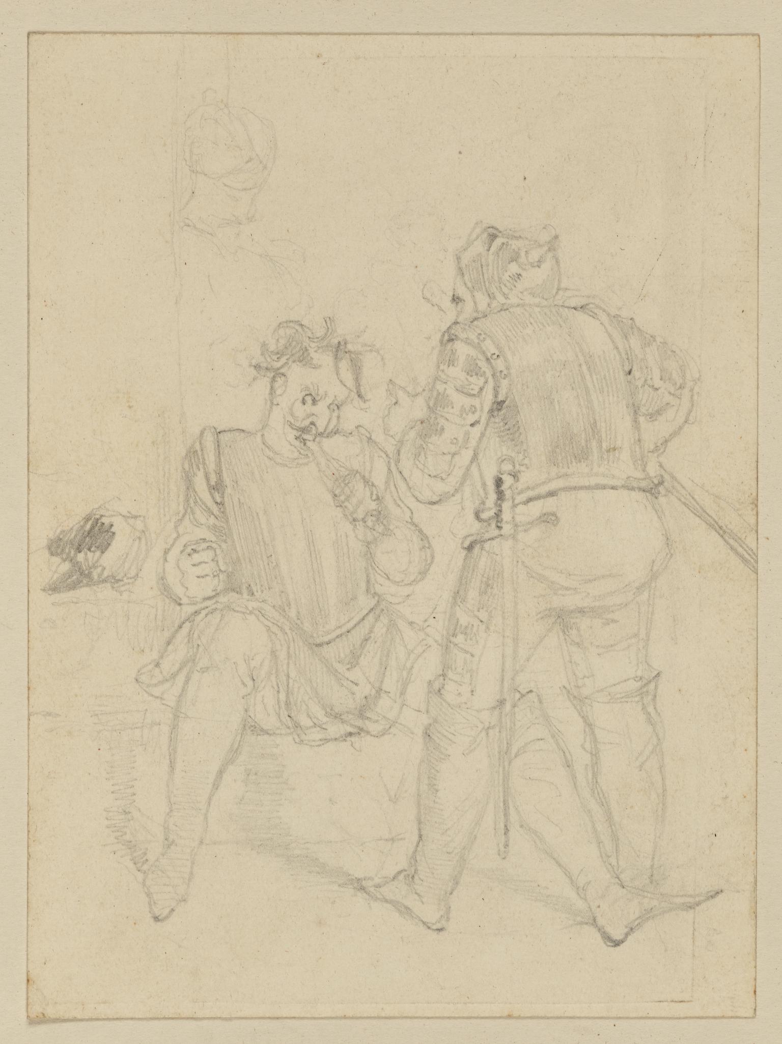 Fluellen forcing Pistol to eat the leek (Henry V)
