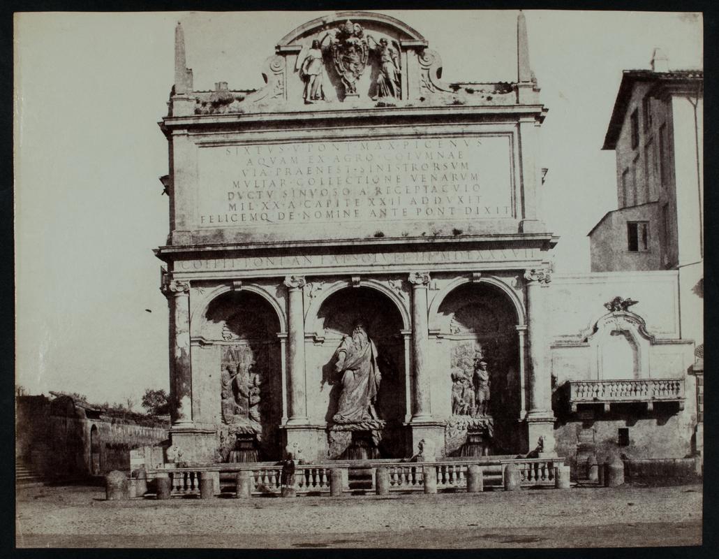 Acqua Felice in Rome, photograph