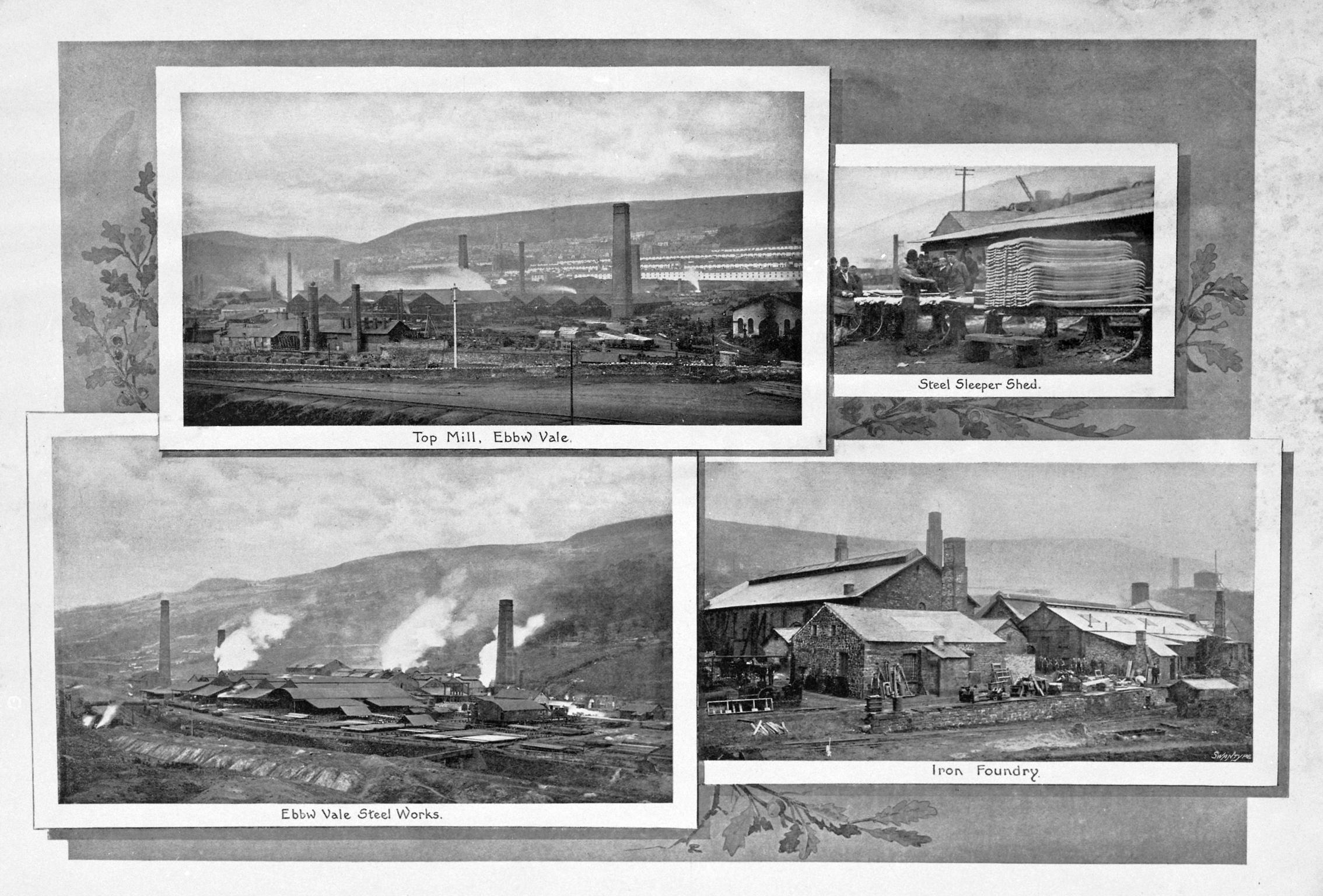 Views of Ebbw Vale steelworks, print