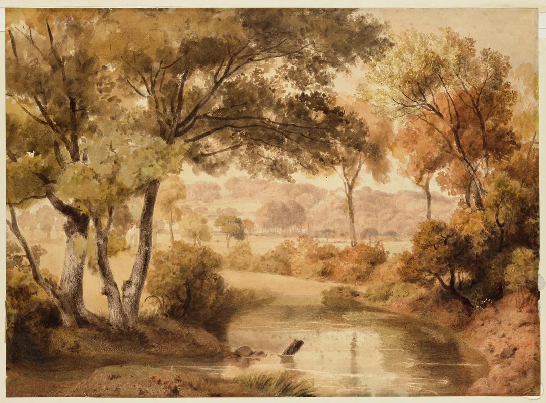 Wooded Scene with a Lake