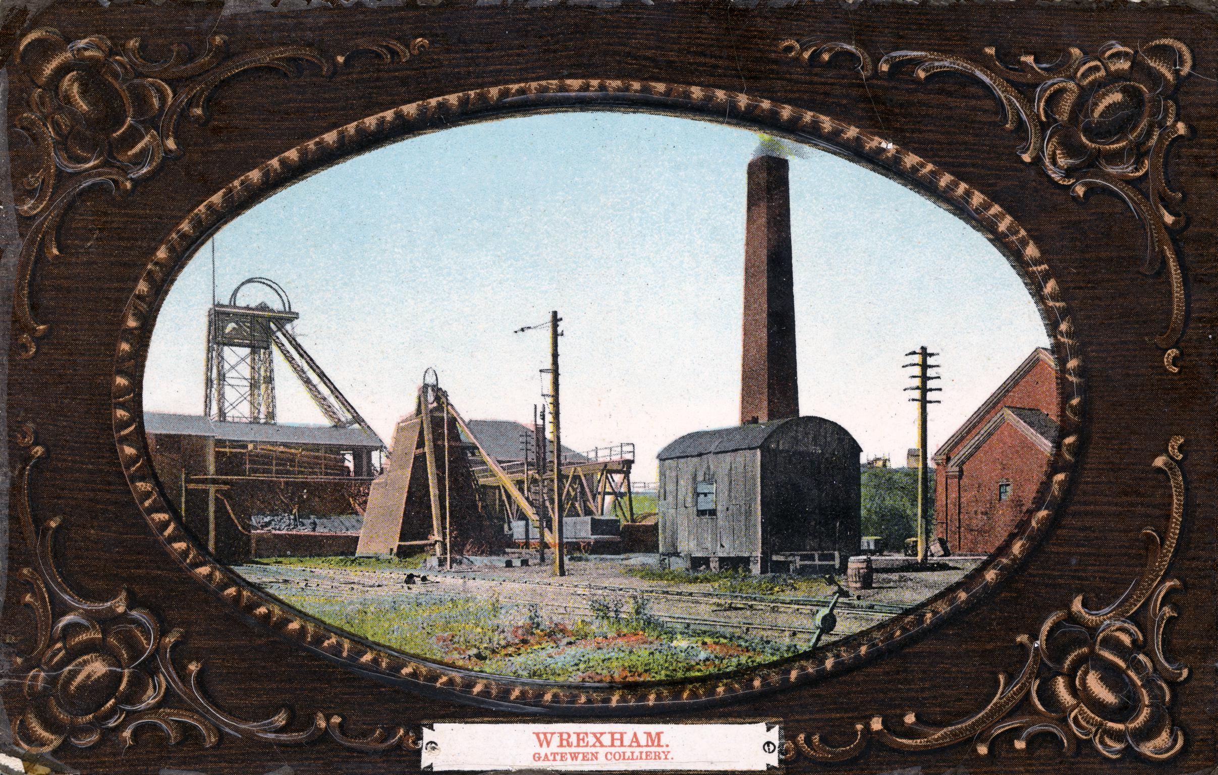 Wrexham Gatewen Colliery (postcard)
