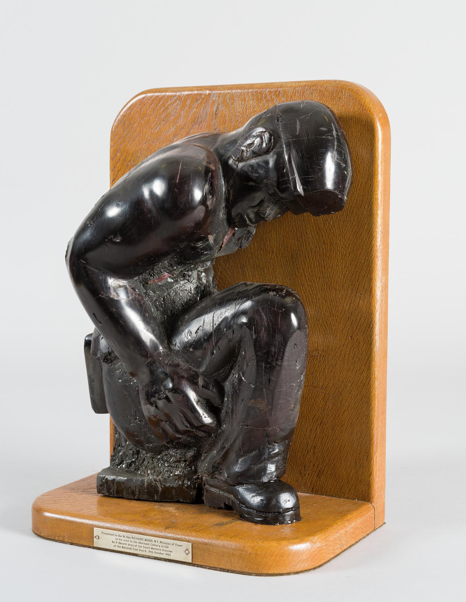 Coal figure presented to Richard Wood 1963