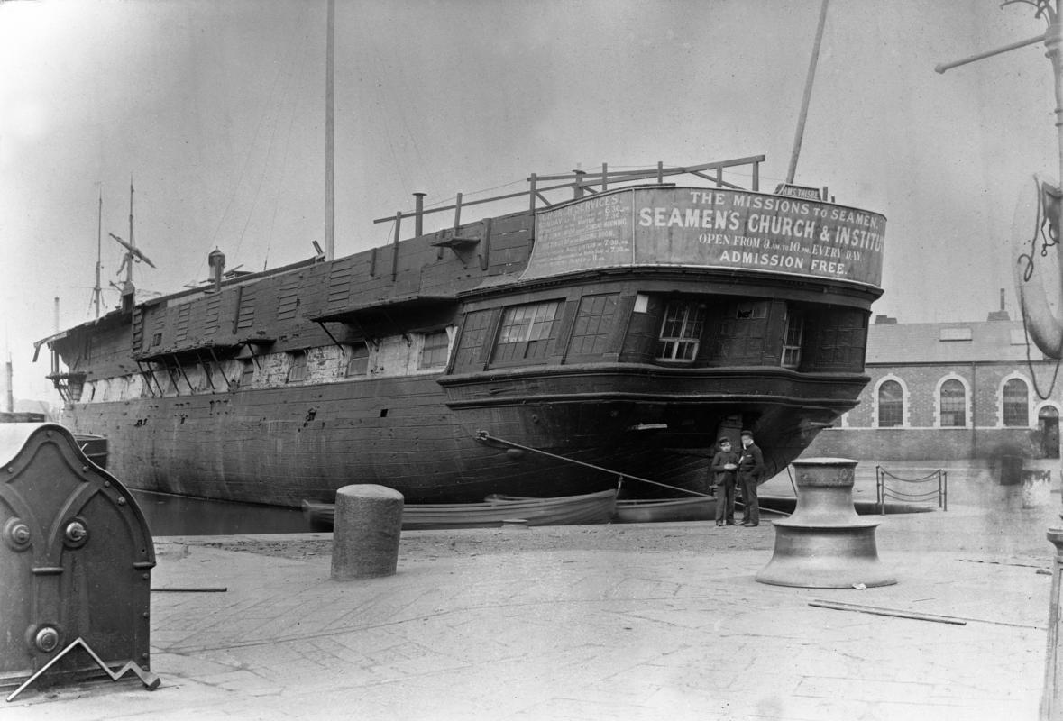 Seamans Mission Ship HMS THISBE, Bute Dock, Cardiff