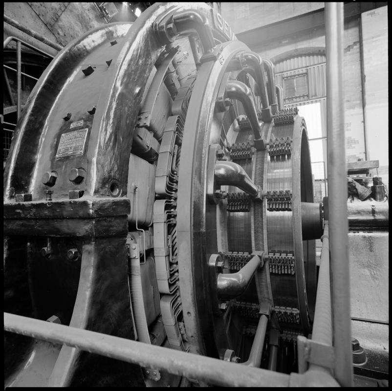 Black and white film negative showing the Siemens Electric, Britannia Colliery.  &#039;Britannia&#039; is transcribed from original negative bag.