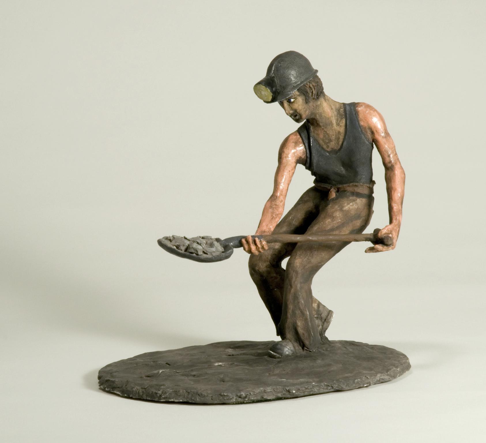 Sculpture of a coal miner