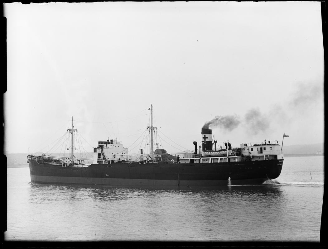 Port stern view of S.S. GRIPFAST, 1948.