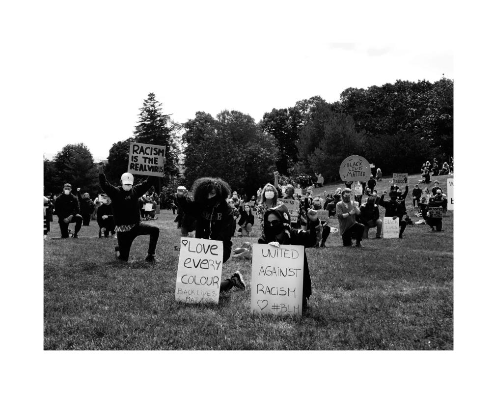 Black Lives Matter demonstration in Wrexham, 7 June 2020